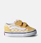 Vans Old Skool V Baskets pour bébé en Jaune pour filles, garçons (361463)