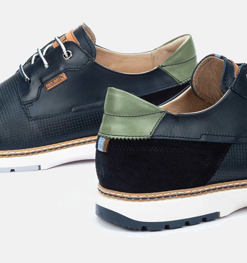 Pikolinos Olvera Blauwe Veterschoenen voor heren (355443) - geschikt voor steunzolen
