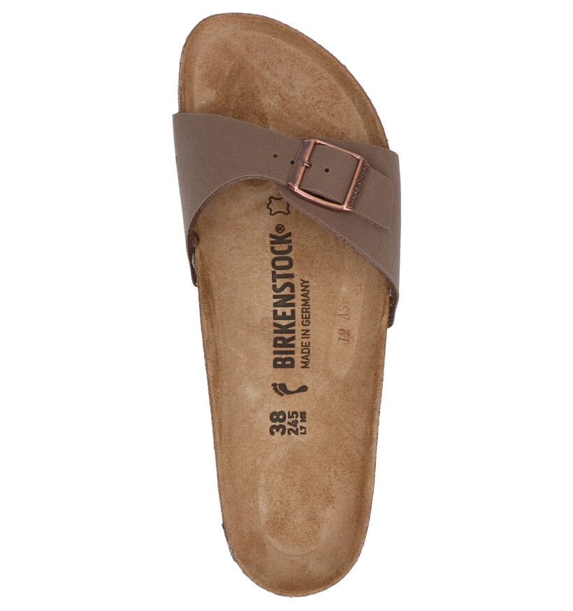 Birkenstock Madrid Birko-Flor Witte Slippers voor dames (338044)