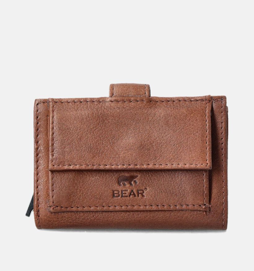 Bear Design Porte-monnaies zipp&eacute; en Cognac pour femmes, hommes (382143)