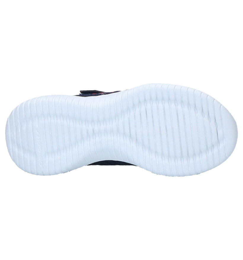 Skechers Ultra Flex Baskets slip-on en Bleu en textile (256135)
