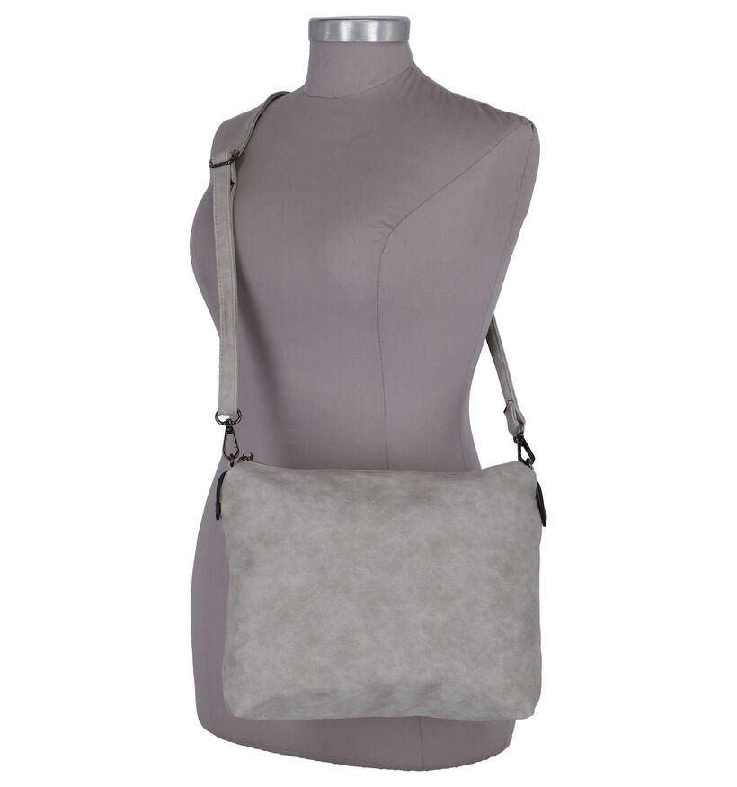 Emily & Noah Cabas Bag in Bag en Gris en simili cuir (284365)