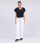 SISTERS POINT Oneo Belt Witte Jeans voor dames (363314)