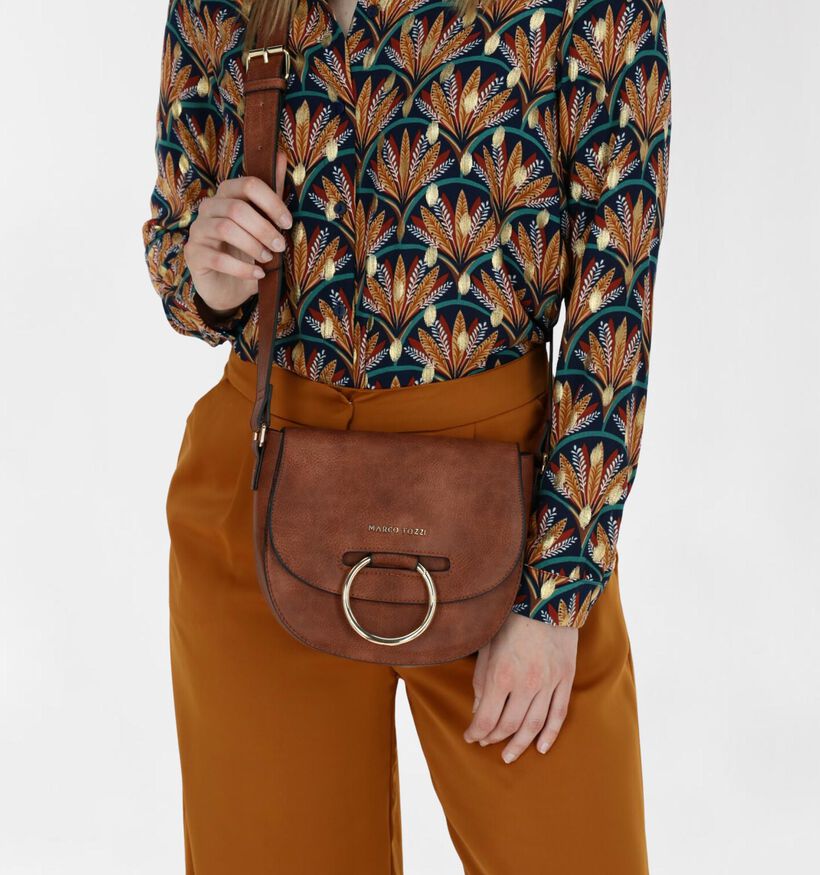 Marco Tozzi Zwarte Crossbody Tas in kunstleer (280584)