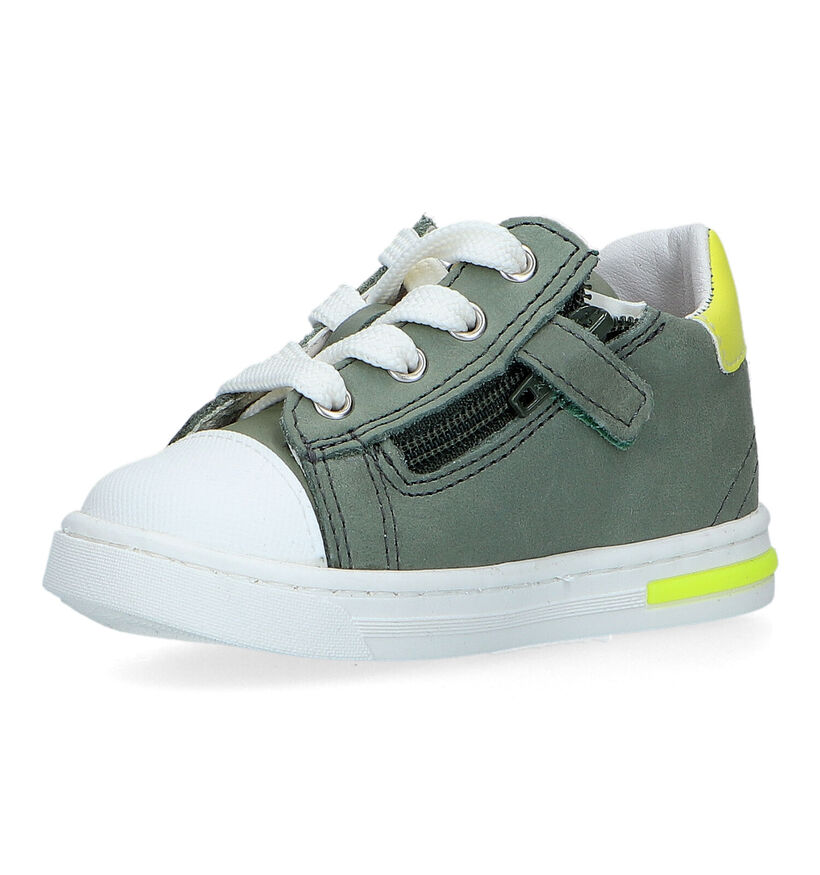 Little David Bex B Chaussures pour bébé en Vert Kaki pour garçons (324044) - pour semelles orthopédiques
