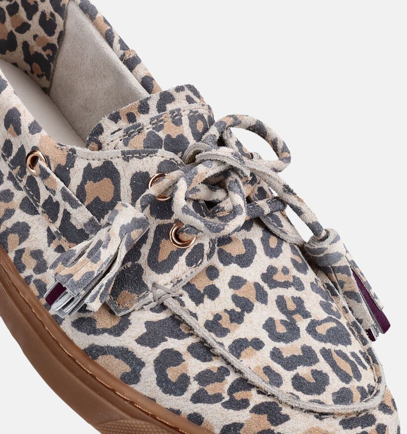 PS Poelman Leopard Light Beige Bootschoenen voor dames (372171)