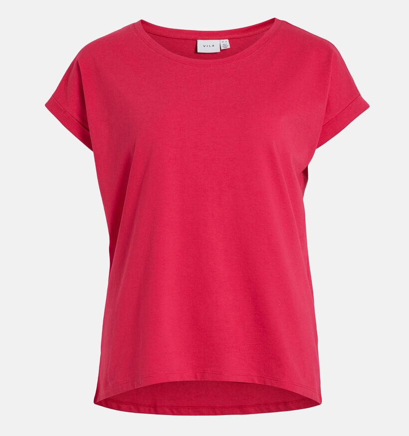 Vila Dreamers New Pure T-shirt en Rouge pour femmes (328833)