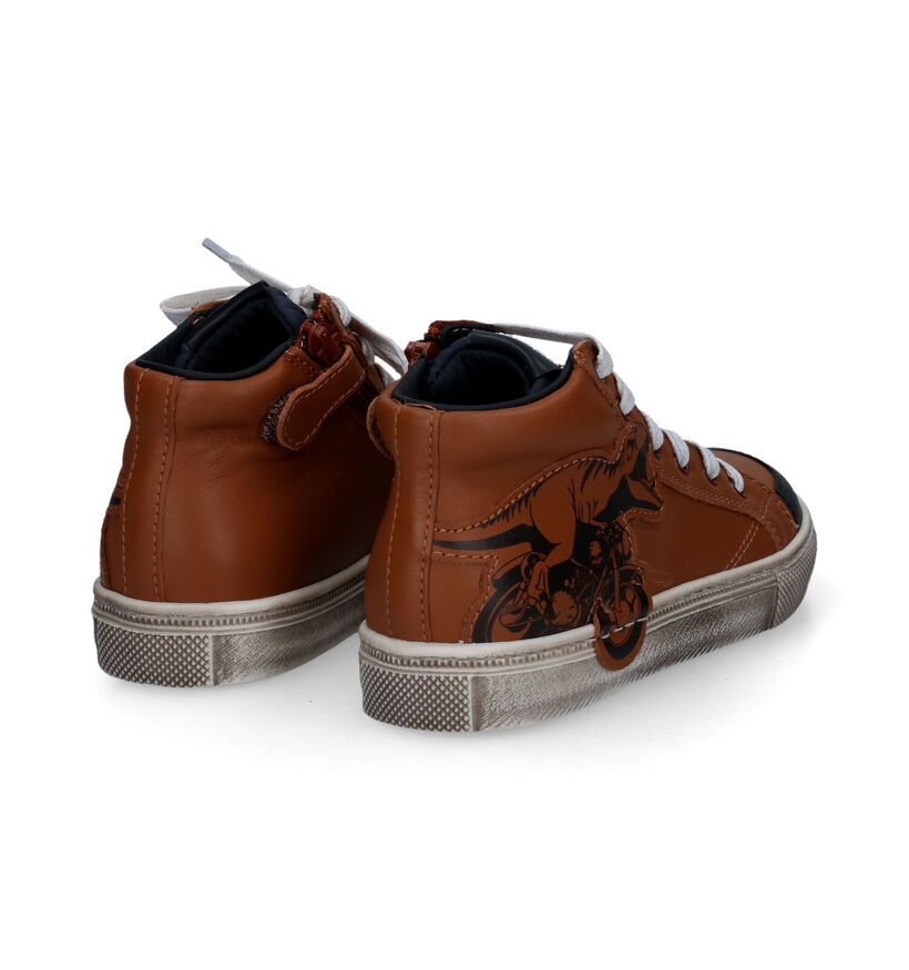 STONES and BONES Dinot Cognac Hoge Schoenen voor jongens (313857)