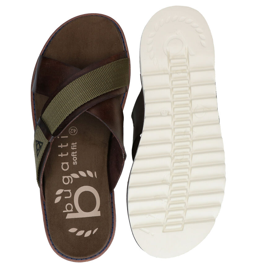 Bugatti Limon Kaki Slippers in stof (287402)