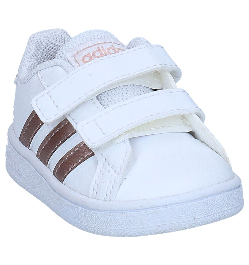 adidas Grand Court I Baskets en Blanc en simili cuir (311536)