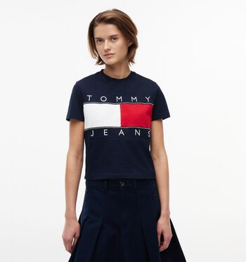 Tommy Hilfiger Tommy Jeans T-shirts Wit/Blauw