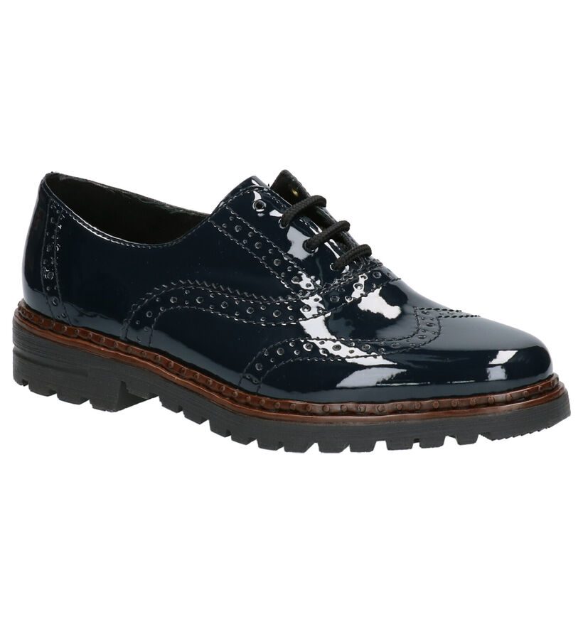 Rieker Chaussures à lacets en Noir en simili cuir (282715)