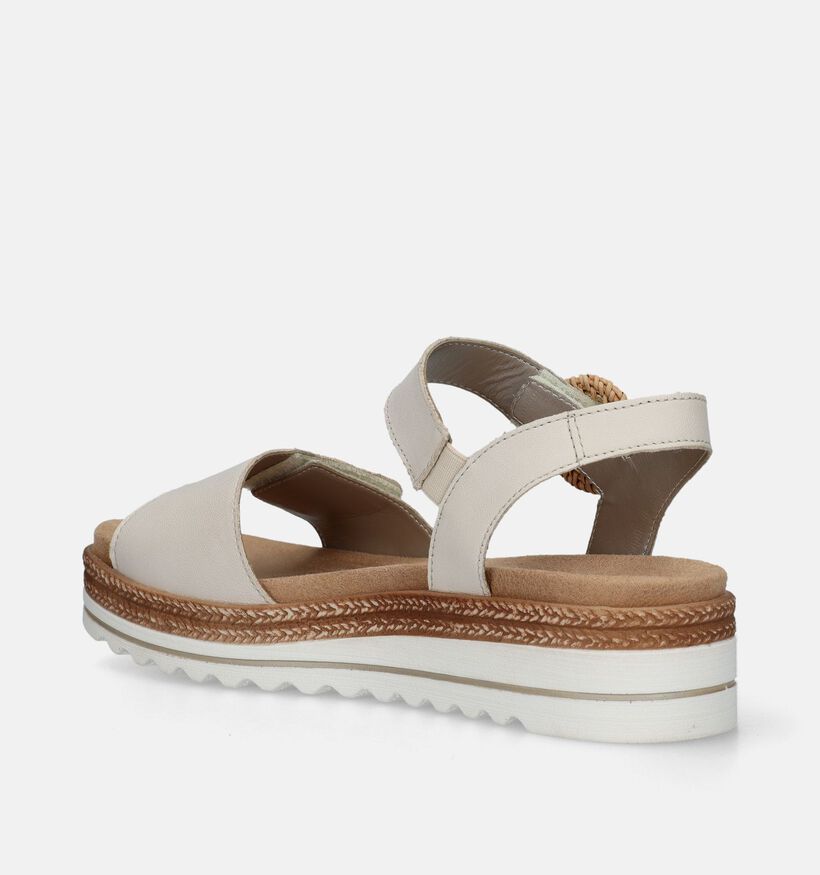 Remonte Beige Sandalen voor steunzolen voor dames (339232) - geschikt voor steunzolen