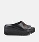 Tamaris Zwarte Slippers met Sleehak voor dames (371716)