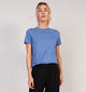 JDY Bodil Knit T-shirt en Bleu pour femmes (359943)