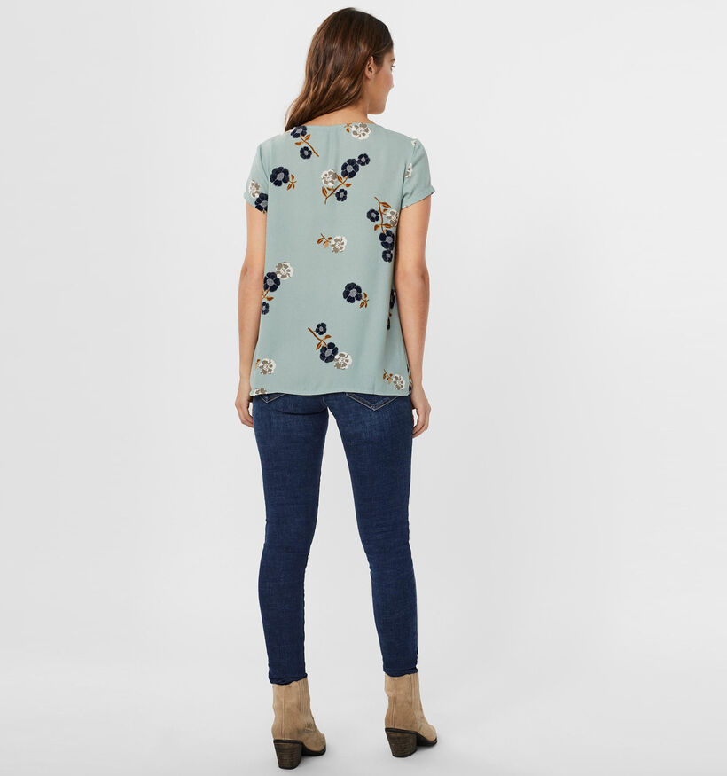 Vero Moda Fallie T-shirt en Bleu (296712)