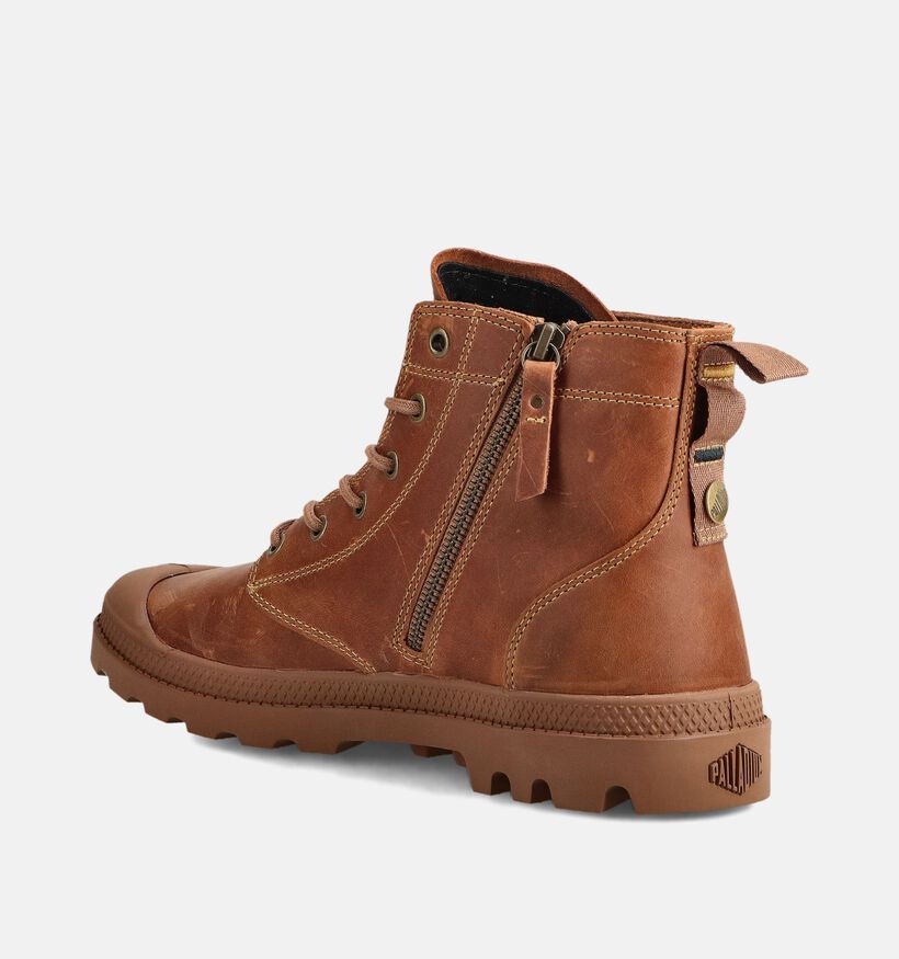 Palladium Pampa Zip Lth Legacy Cognac Veterboots voor heren (362108) - geschikt voor steunzolen