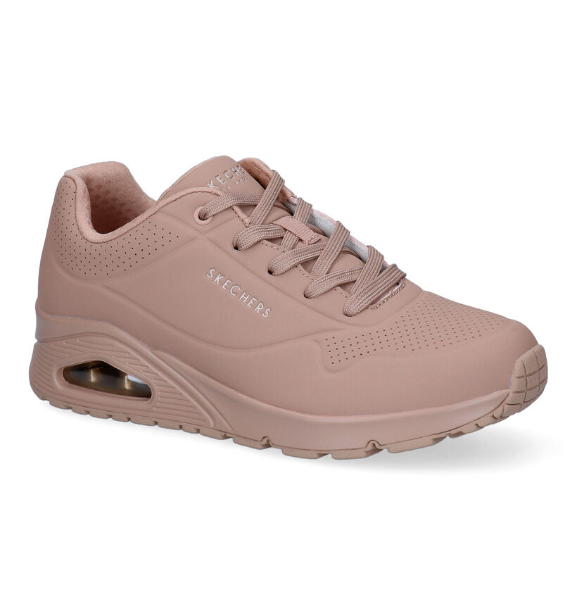 Skechers Uno Stand On Air Baskets en Rosé pour femmes (301262)