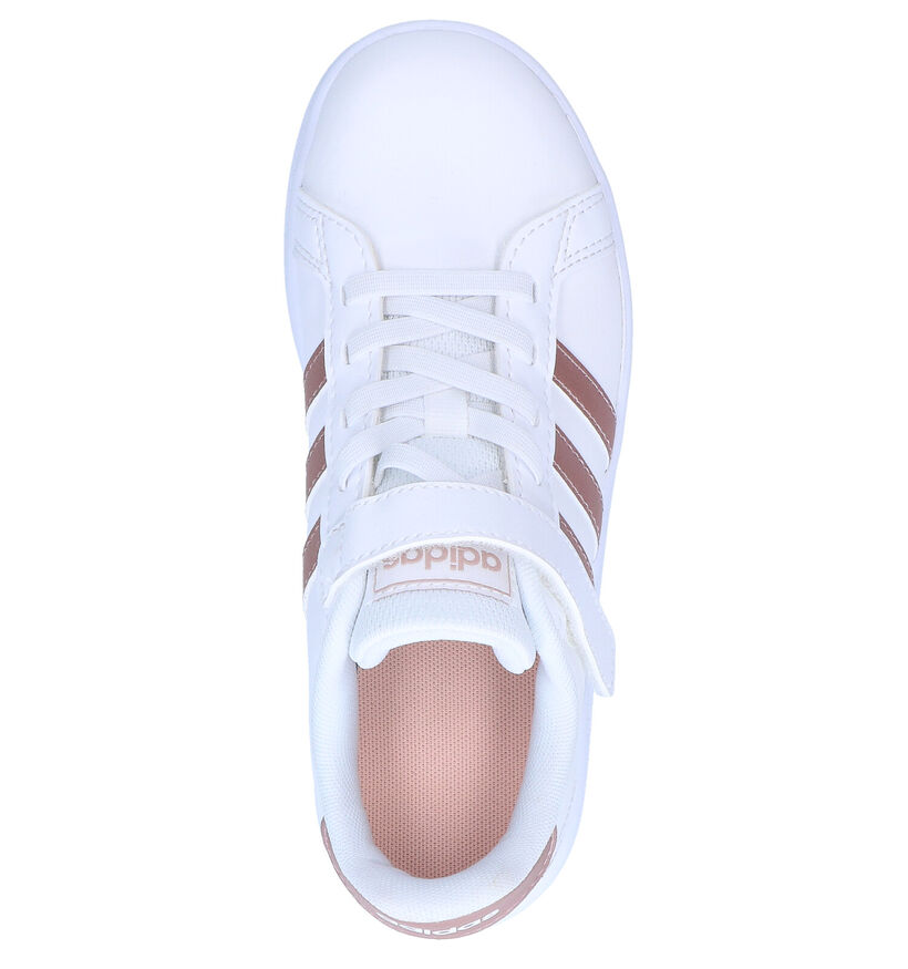 adidas Grand Court C Witte Sneakers voor meisjes (314611) - geschikt voor steunzolen