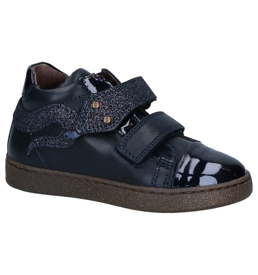 STONES and BONES Chaussures hautes en Bleu foncé en verni (255502)