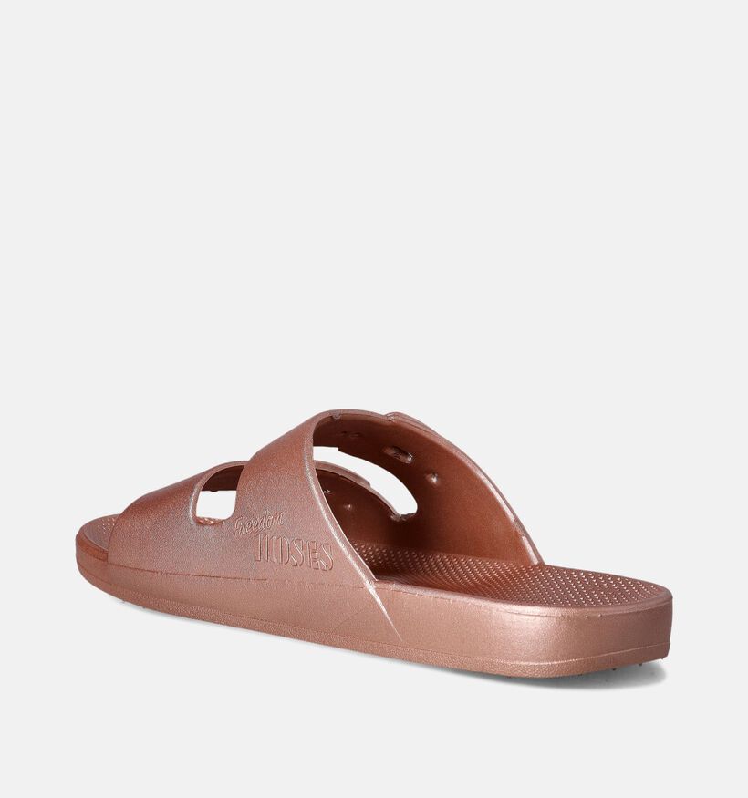Freedom Moses Metallics Claquettes en Or rose pour femmes (354914)