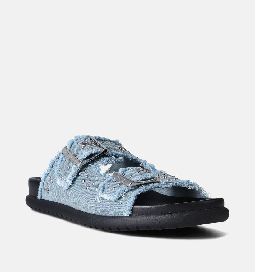 Tamaris Blauwe Platte slippers voor dames (356928)