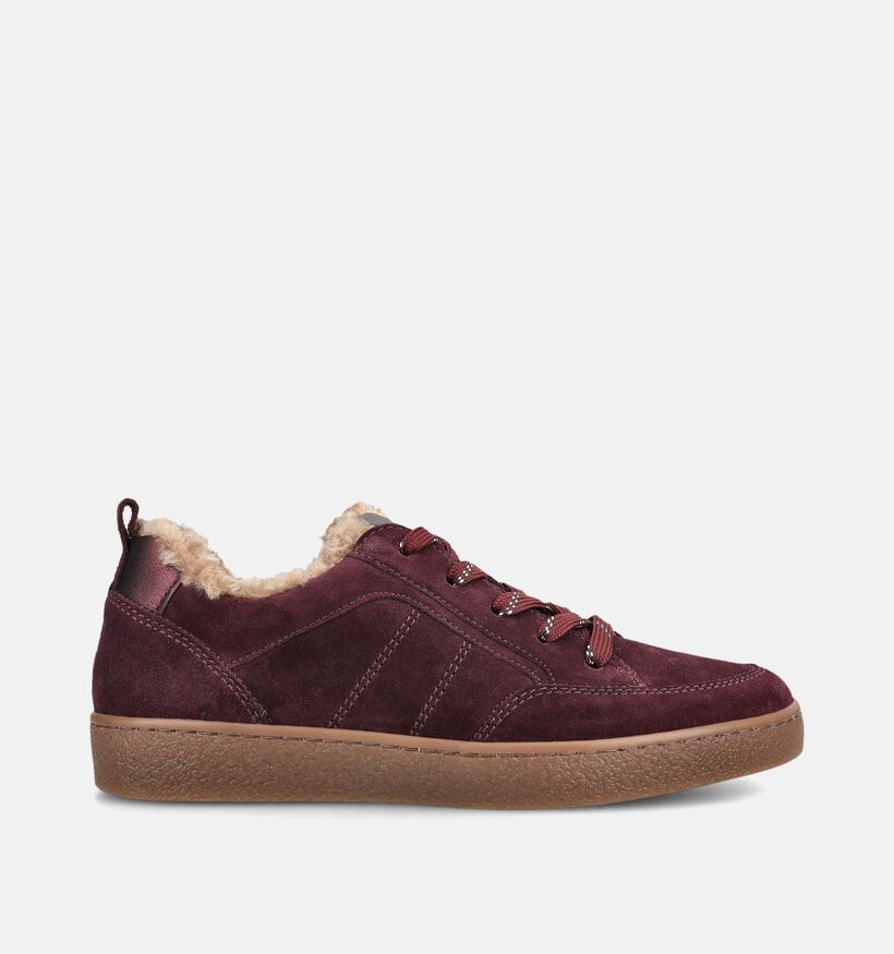 Gabor Bordeaux Lage Sneakers voor dames (376991) - geschikt voor steunzolen