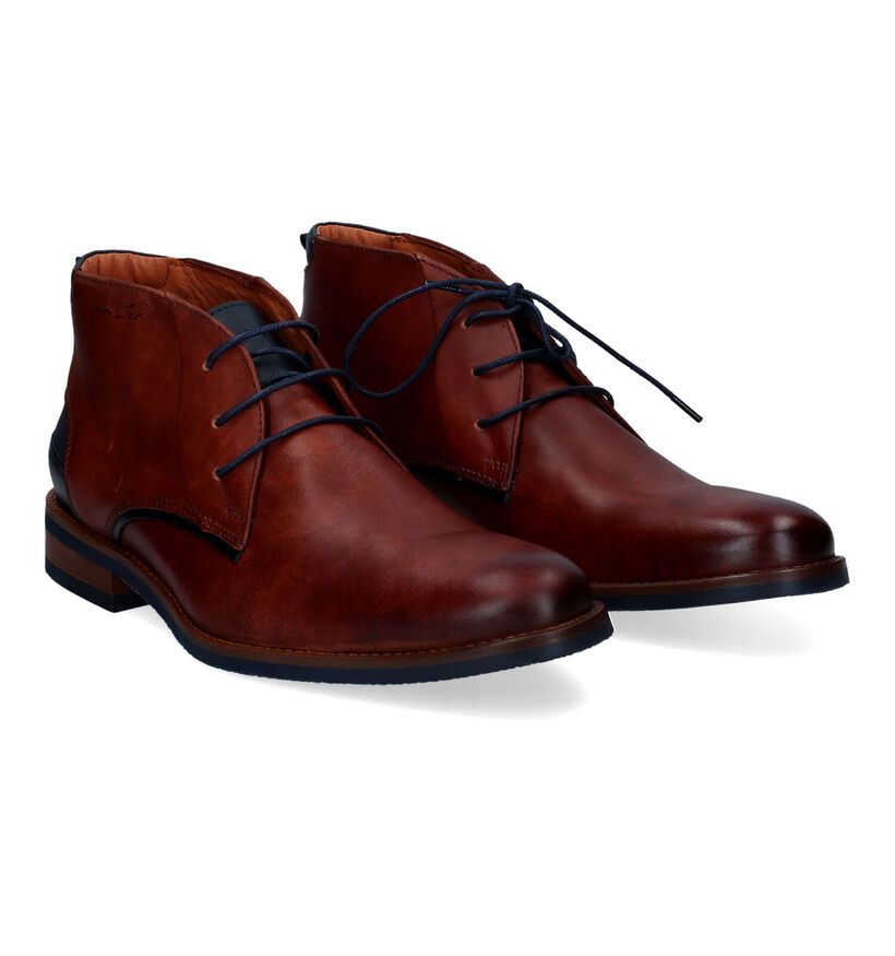 Van Lier Chaussures classiques en Cognac pour hommes (316601) - pour semelles orthopédiques