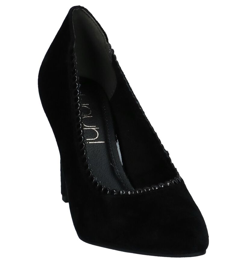 Zwarte Velours Pumps Youh! in velours (226303)