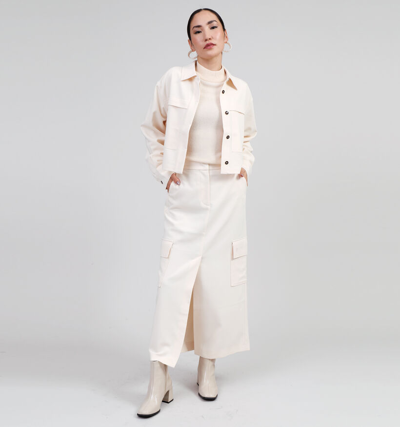 comma casual identity Veste courte en Écru pour femmes (348510)