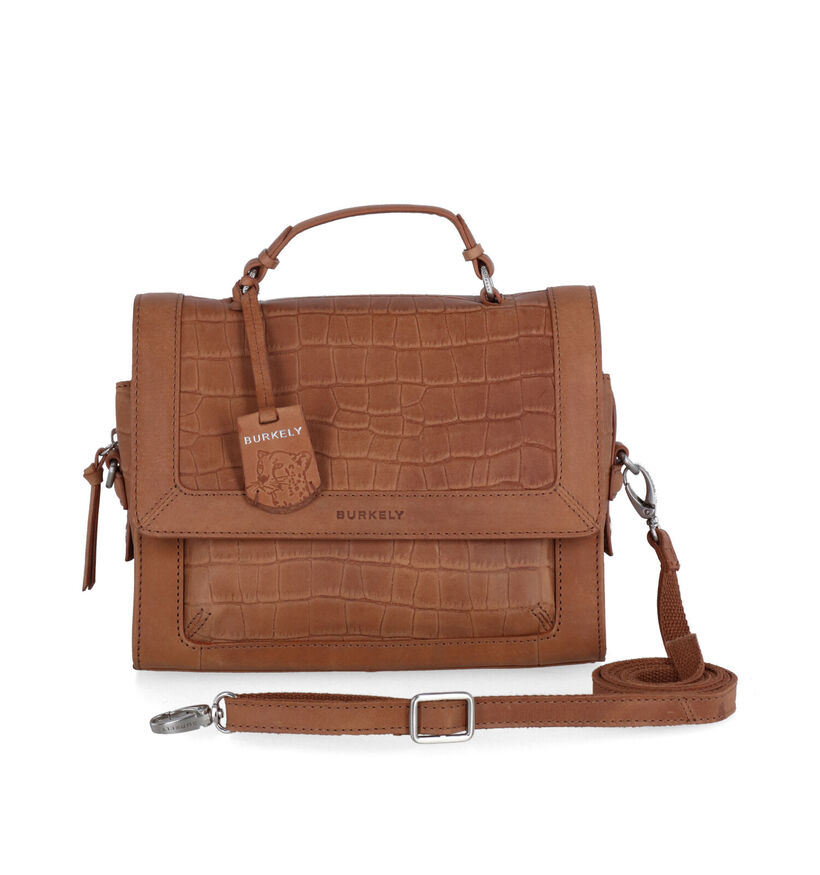 Burkely Icon Ivy Sac à main en Cognac en cuir (307977)