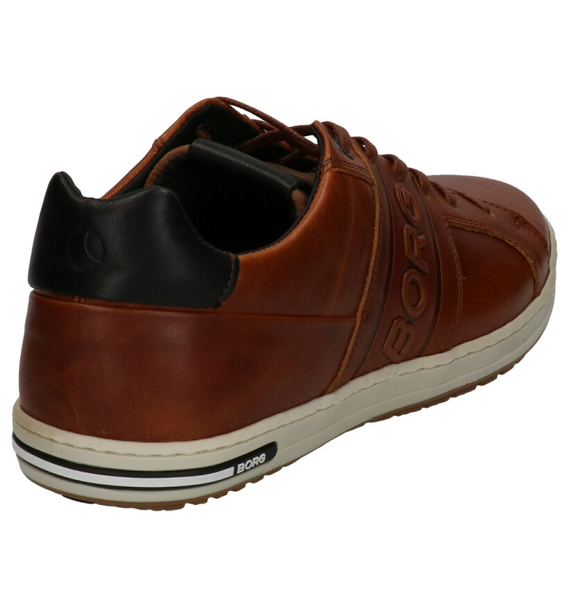 Björn Borg Cognac Veterschoenen in leer (254796)