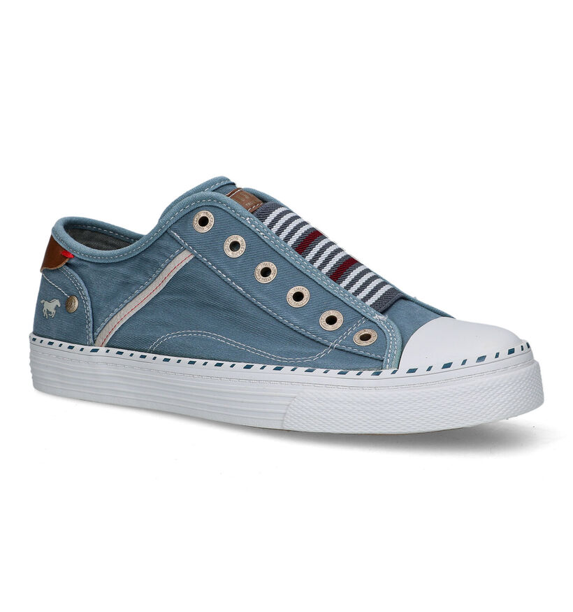 Mustang Slip-ons en Bleu pour femmes (320438)