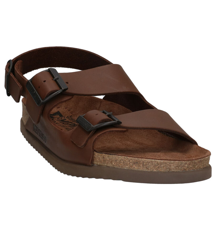 Mephisto Nardo Scratch Bruine Sandalen in leer (287408)