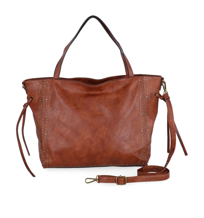 Emily & Noah Freya Cognac Shopper in kunstleer (299597)