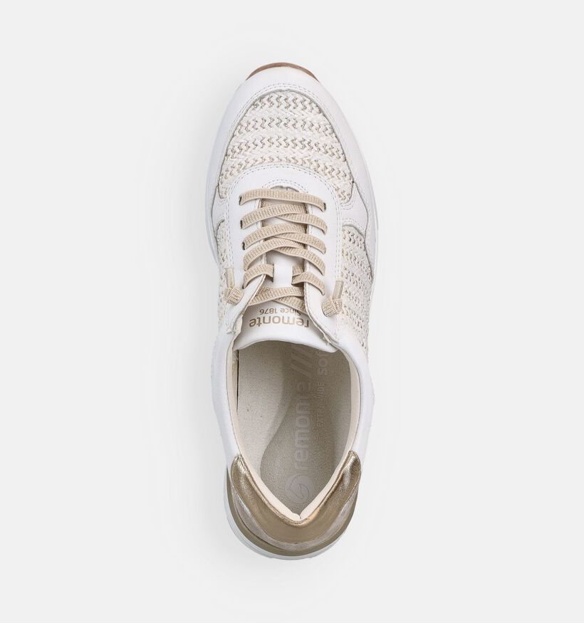 Remonte Witte/Gouden Sneakers voor dames (367743) - geschikt voor steunzolen
