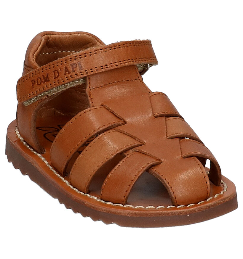 Pom d'Api Waff Papy Cognac Sandalen voor jongens (304805)