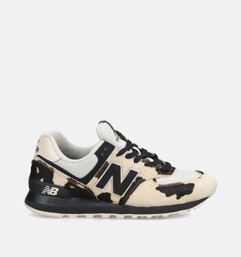 New Balance 574 Low Baskets black/linen