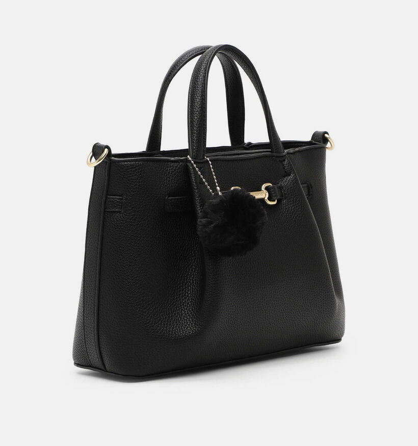 Tamaris Marissa Zwarte Handtas met Pompon Bag Charm voor dames (378813)