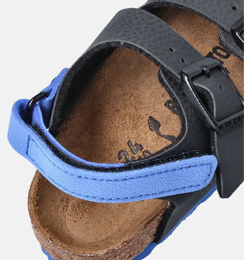 Birkenstock Milano Sandales en Noir pour filles, garçons (352404)