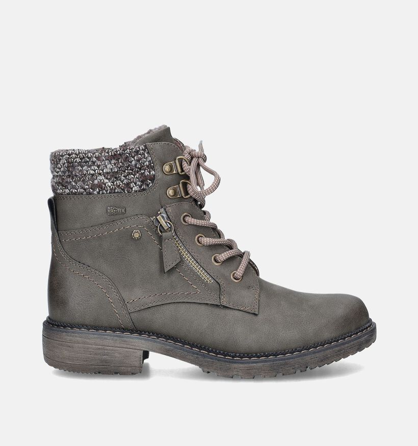 Relife Boots à lacets en Vert kaki pour femmes (349218)
