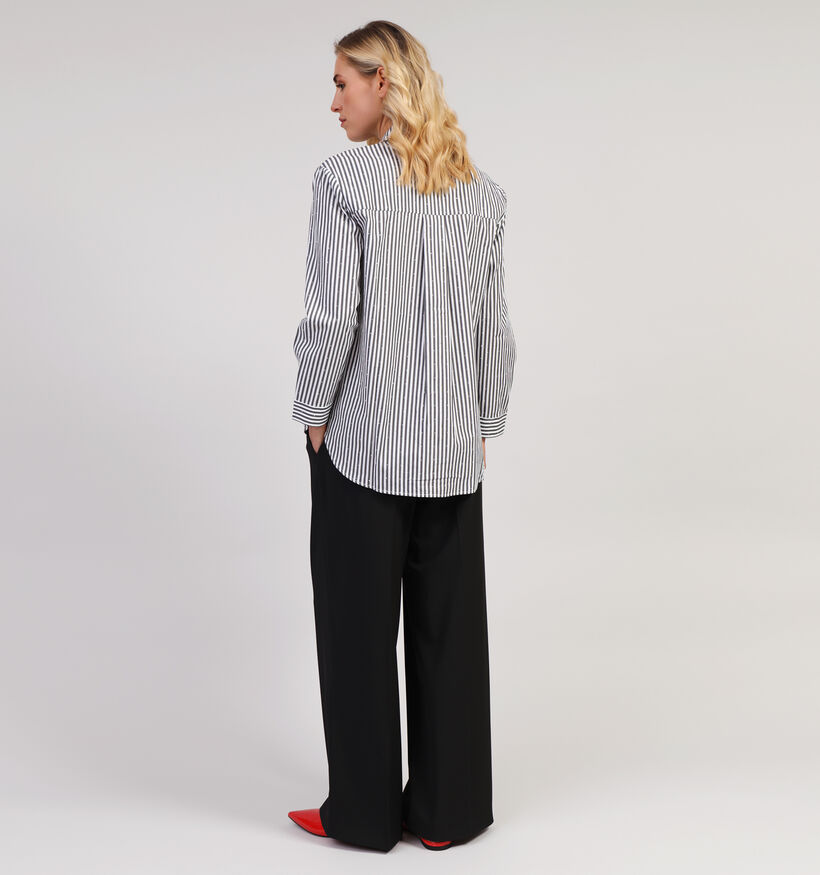 Vero Moda Inge Blauw Gestreept hemd voor dames (352142)