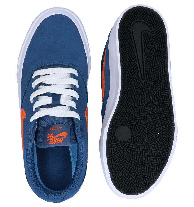 Nike SB Charge Zwarte Sneakers in nubuck (274612)