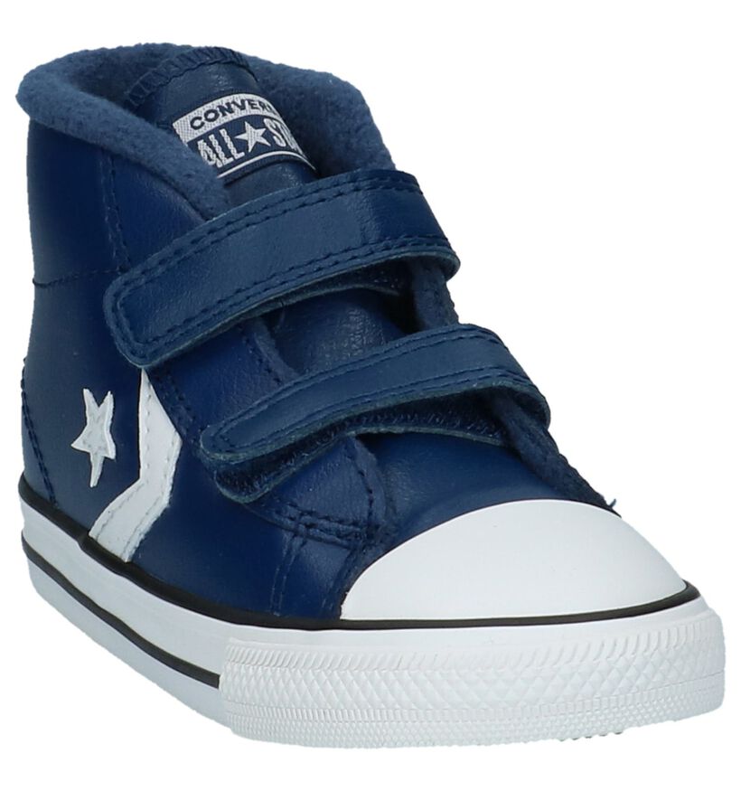 Converse Baskets hautes en Bleu en cuir (222429)