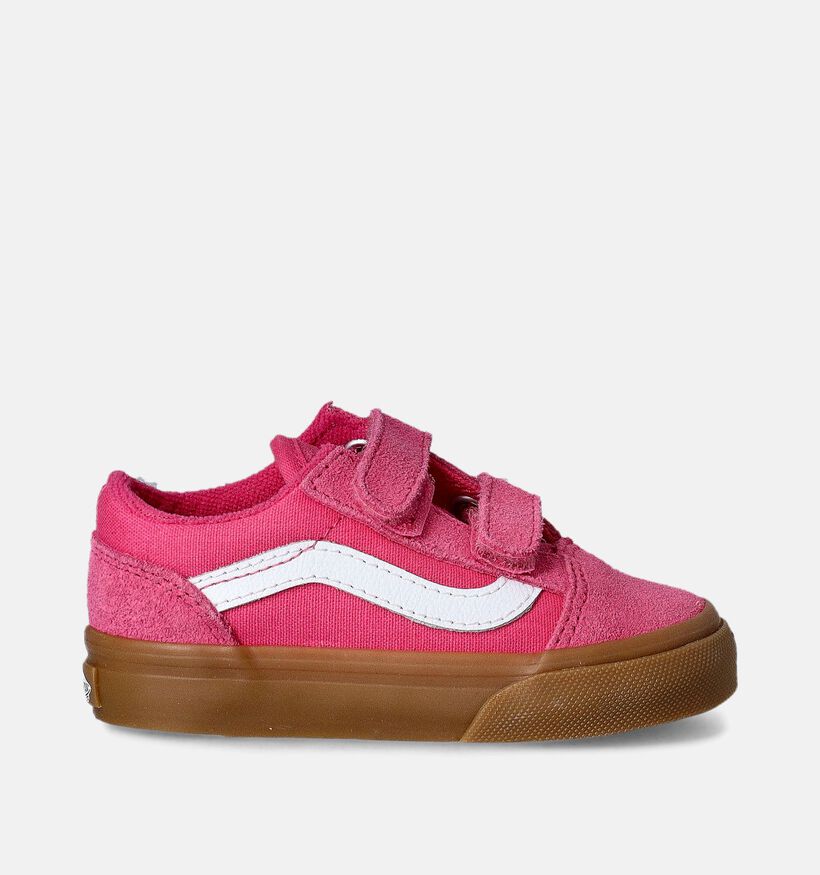 Vans Old Skool Baskets pour bébé en Rose pour filles (361458)