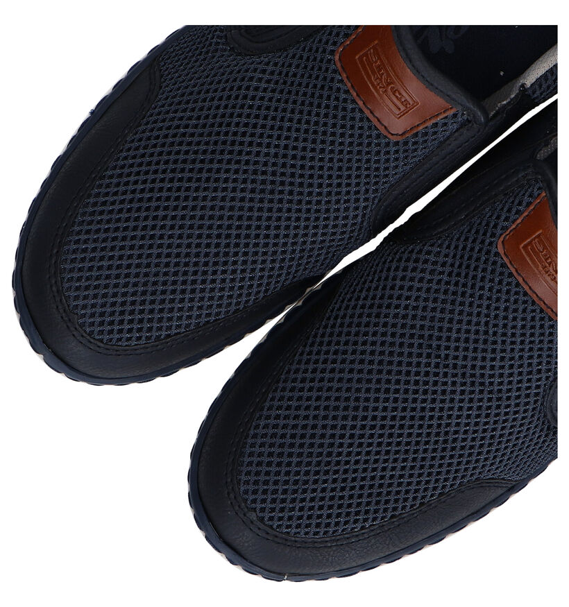 Rieker Chaussures à enfiler en Bleu foncé en simili cuir (287033)