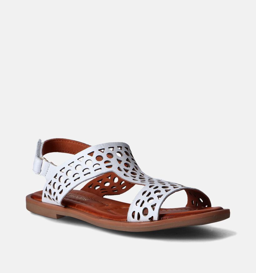 River Woods Aliana Witte Platte sandalen voor dames (356796)