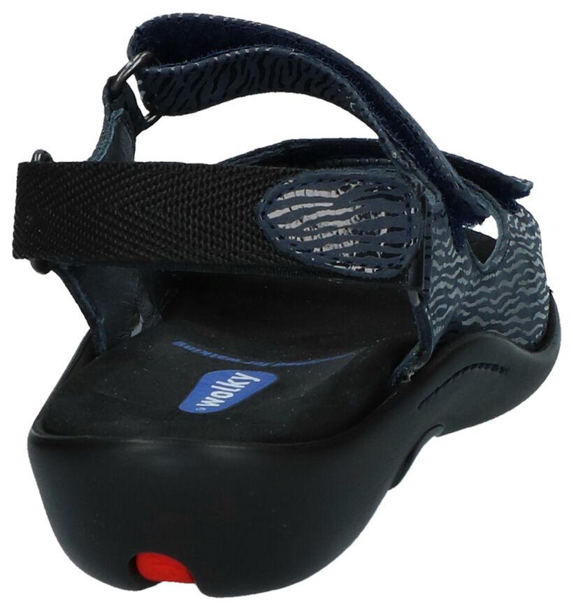 Comfortabele Sandalen Donkerblauw Wolky Salvia, , pdp