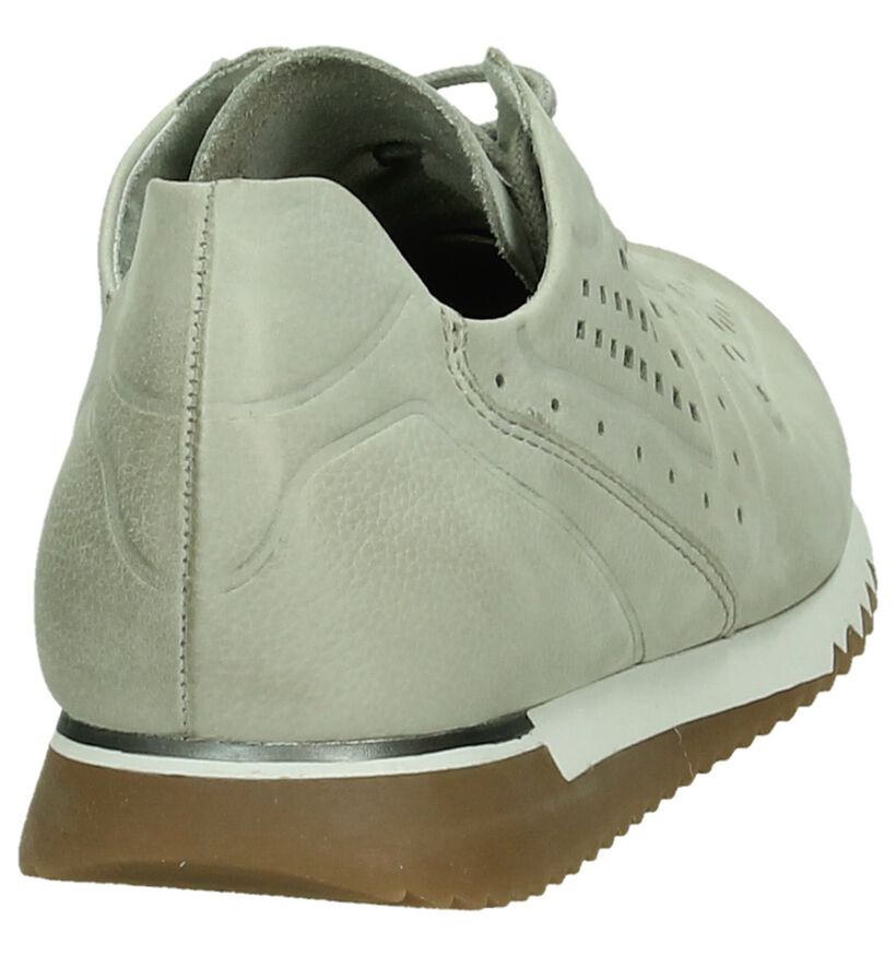 Tamaris Lichtbeige Veterschoenen, , pdp