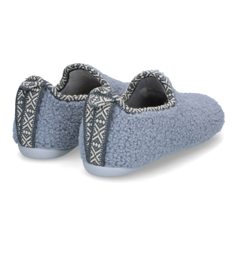 Torfs Home Pantoufles fermées en Gris pour femmes (316635)